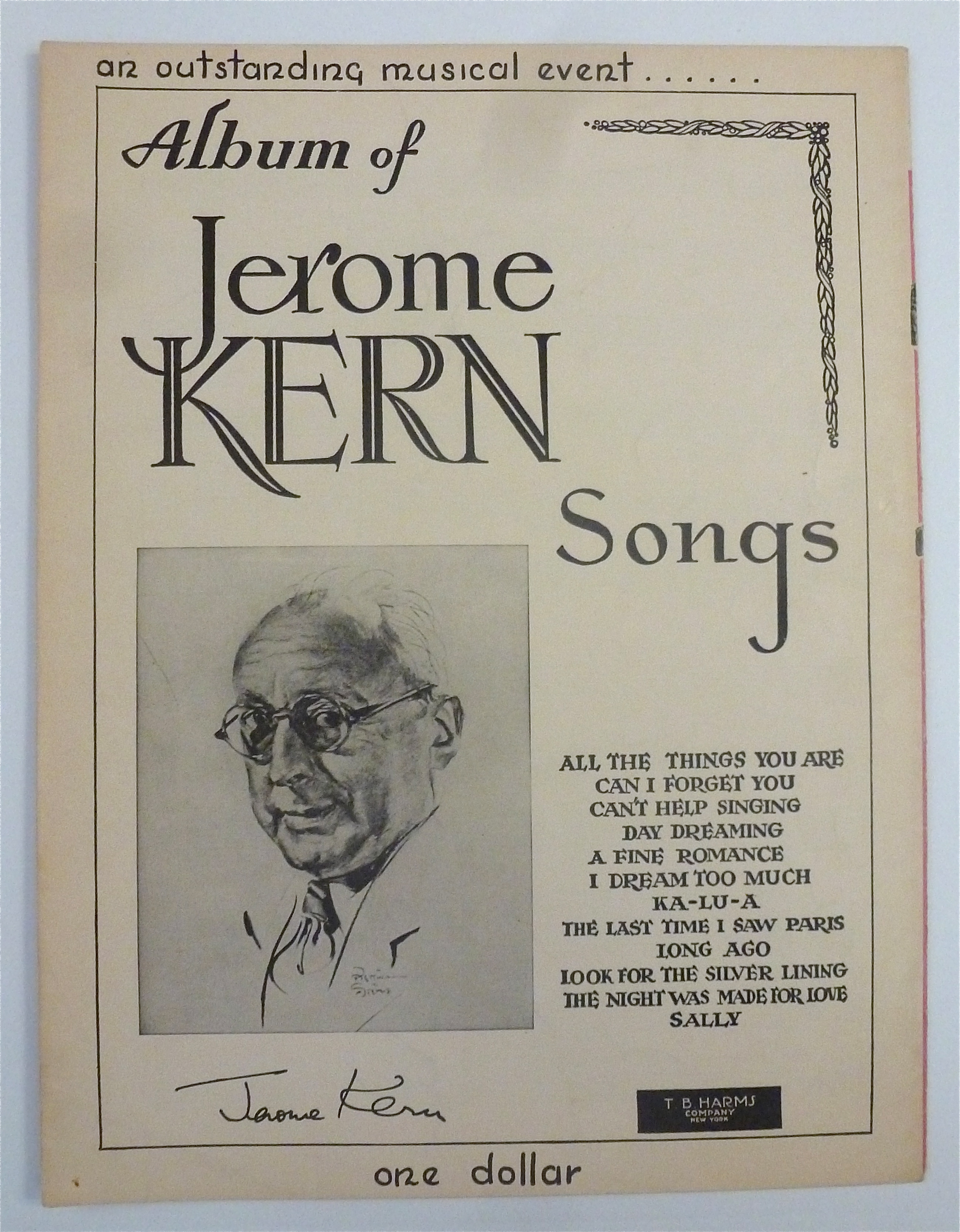 Sheet Music For 1927 Ol' Man River