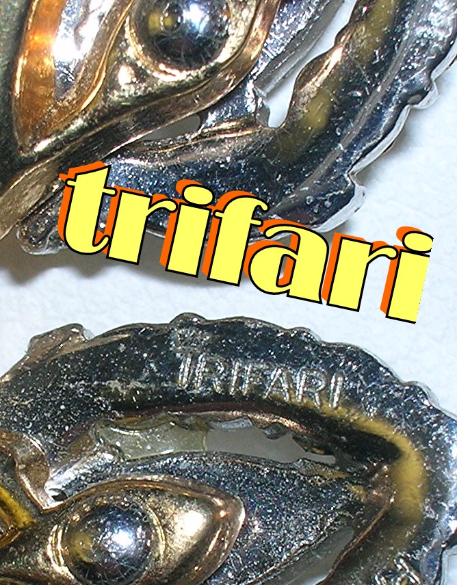 Crown TRIFARI Snake Chain Crystal  Necklace