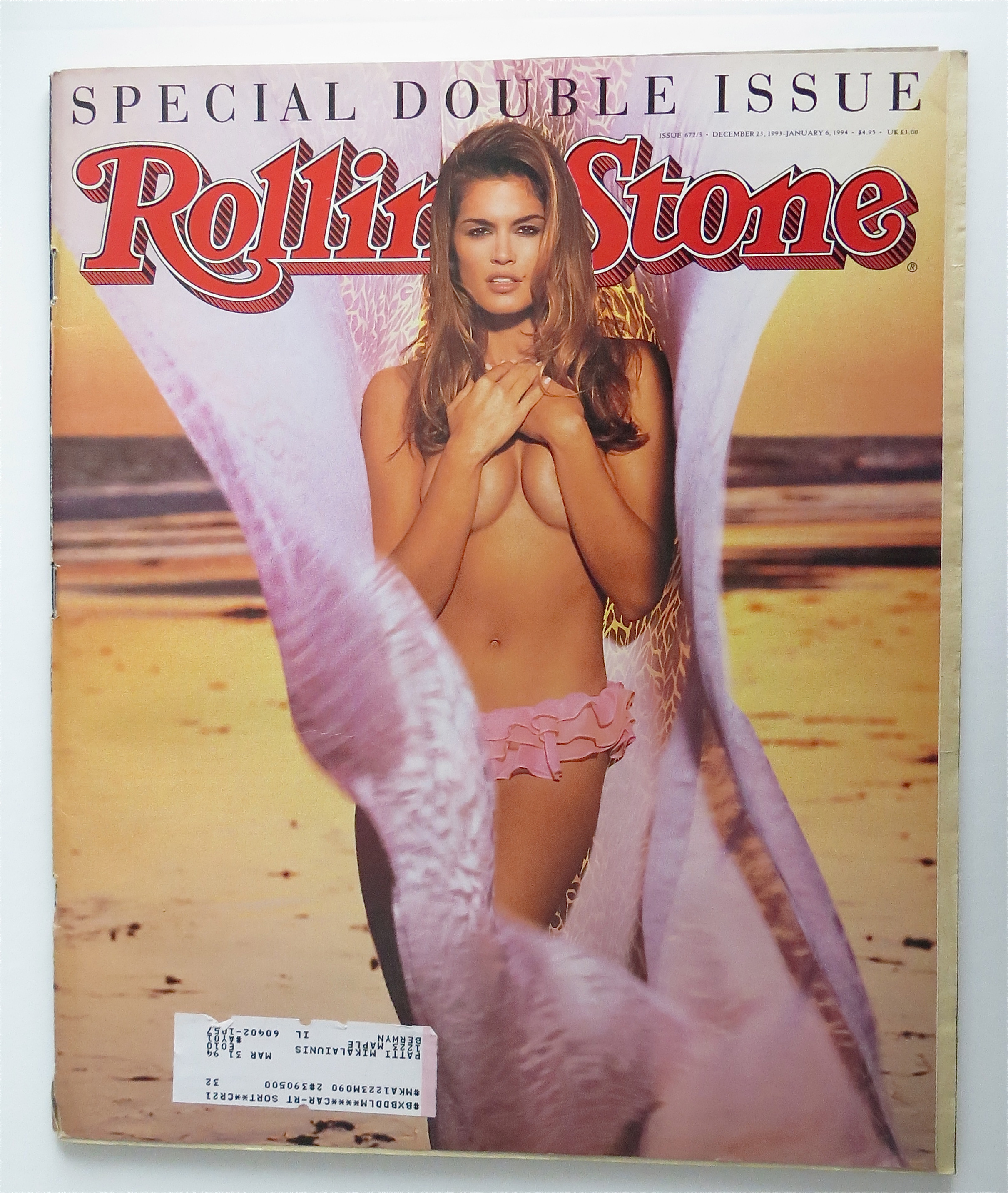 Rolling Stone Dec 23, 1993-Jan 6, 1994 Cindy Crawford