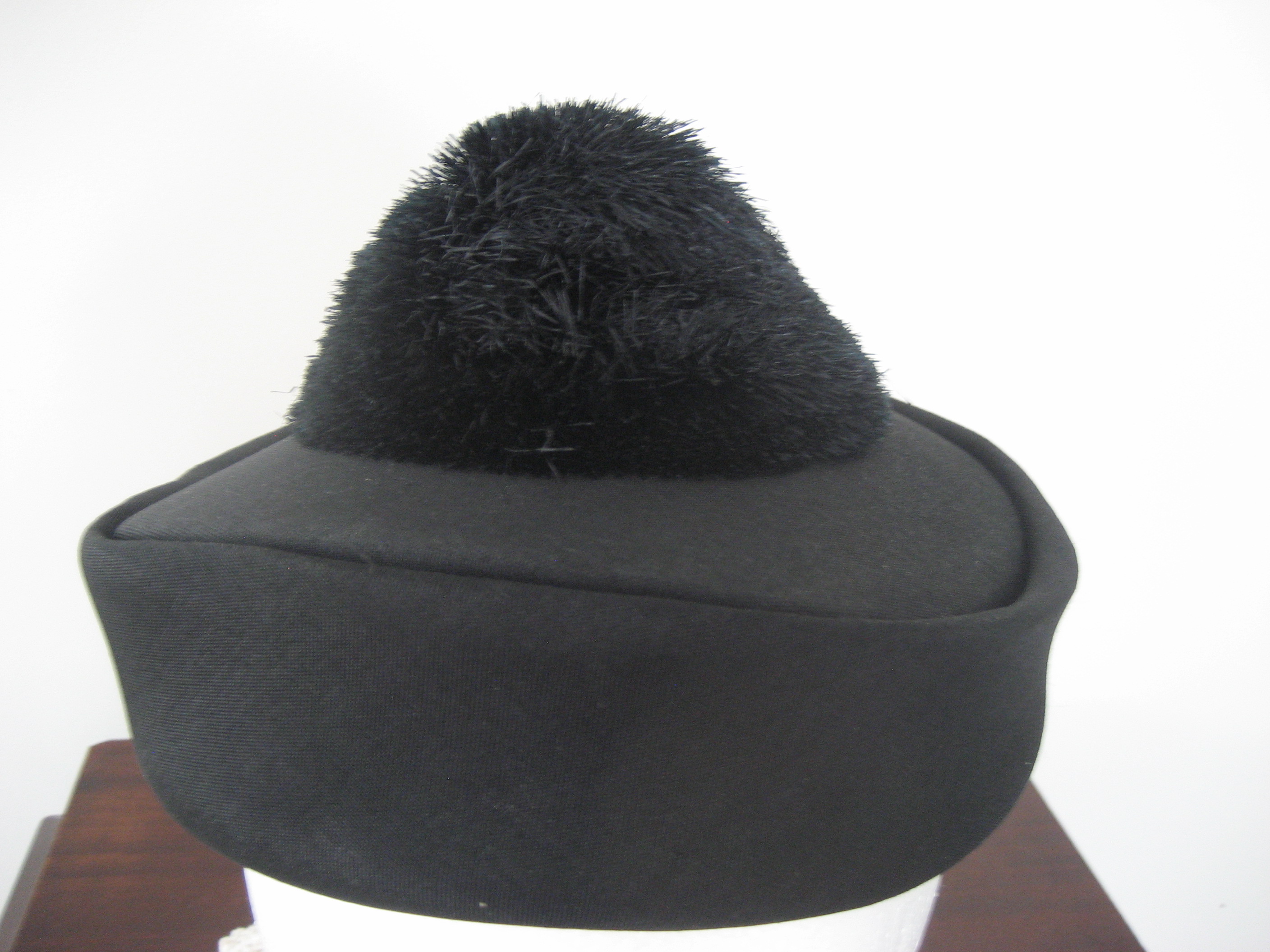Black Caroline Pill Box Hat