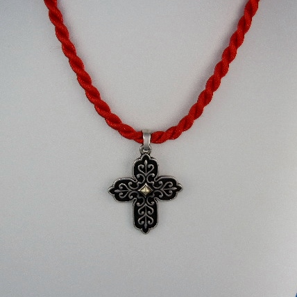 JAMES AVERY 14K Gold Sterling Silver Cross Pendant