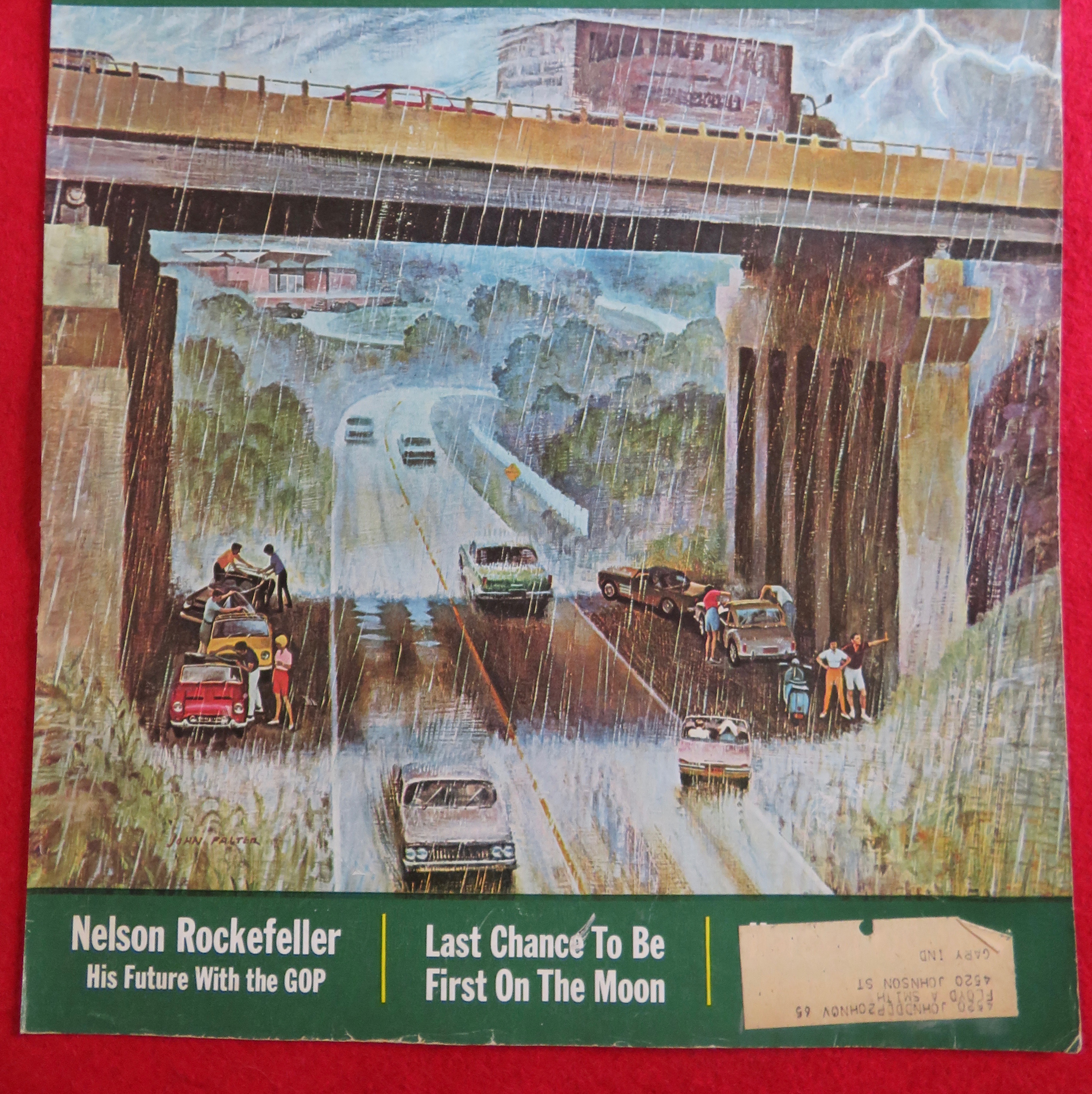 1962 Saturday Evening Post Cover (Only) By John Falter