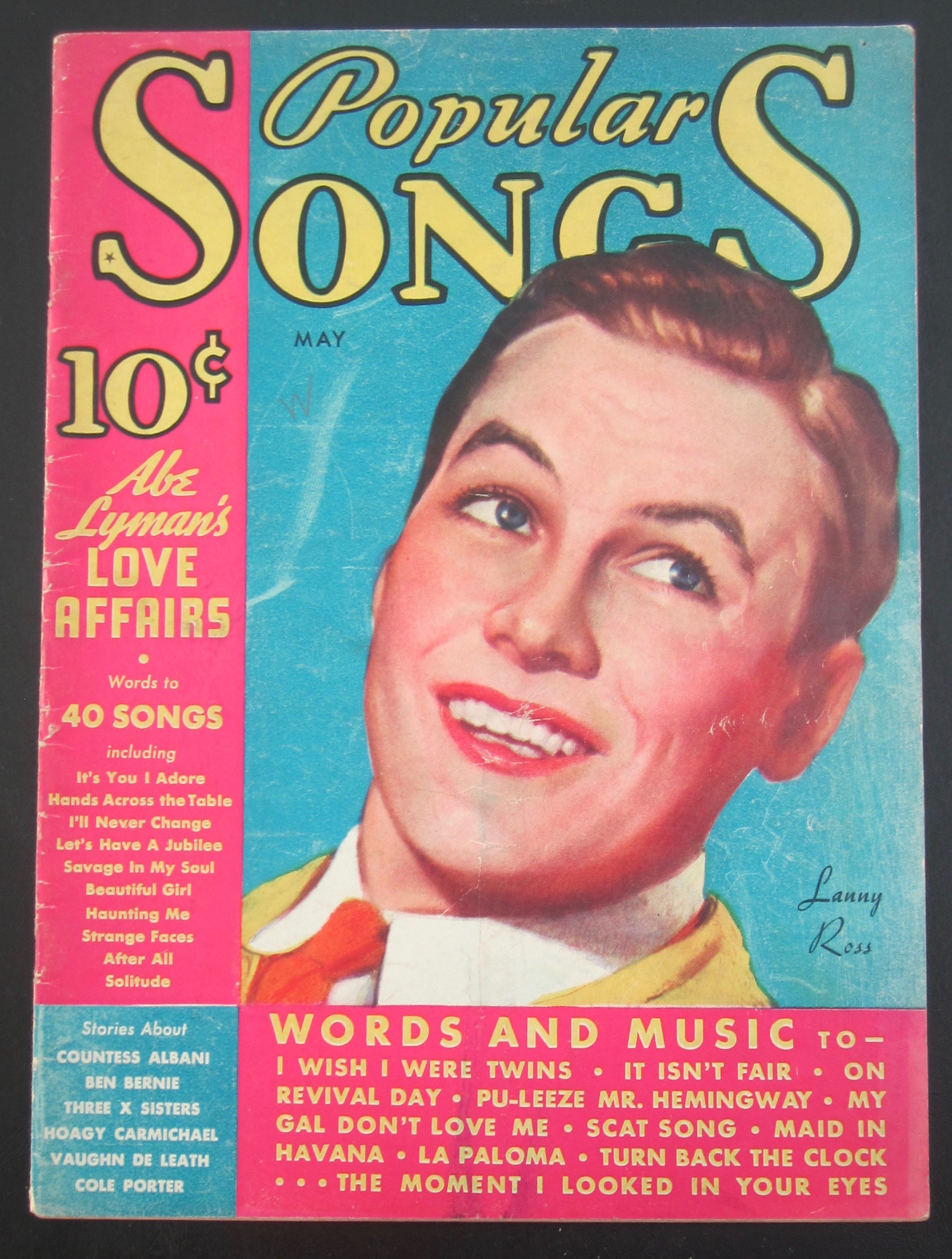 Popular Songs Magazine May 1935 Lanny Ross