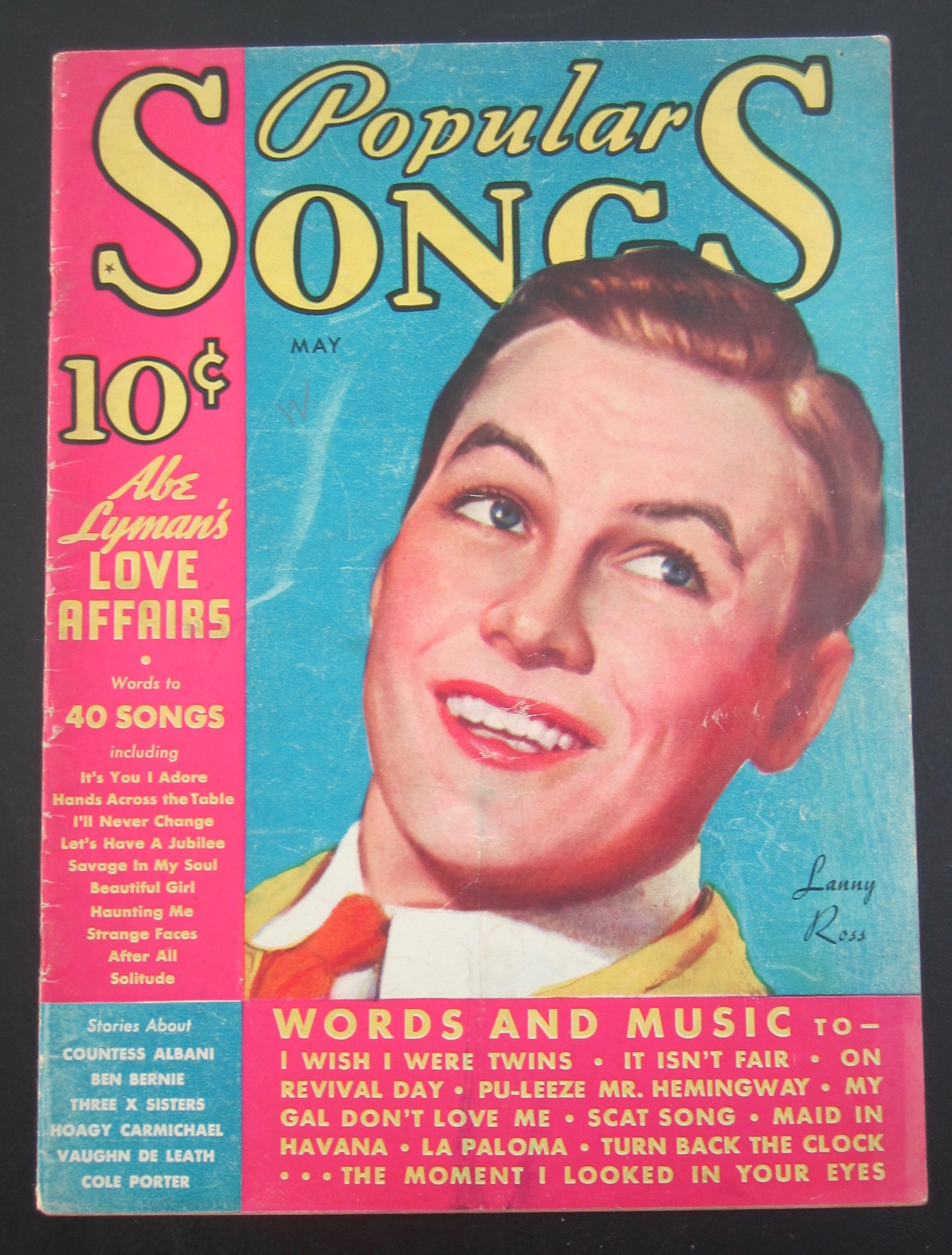Popular Songs Magazine May 1935 Lanny Ross