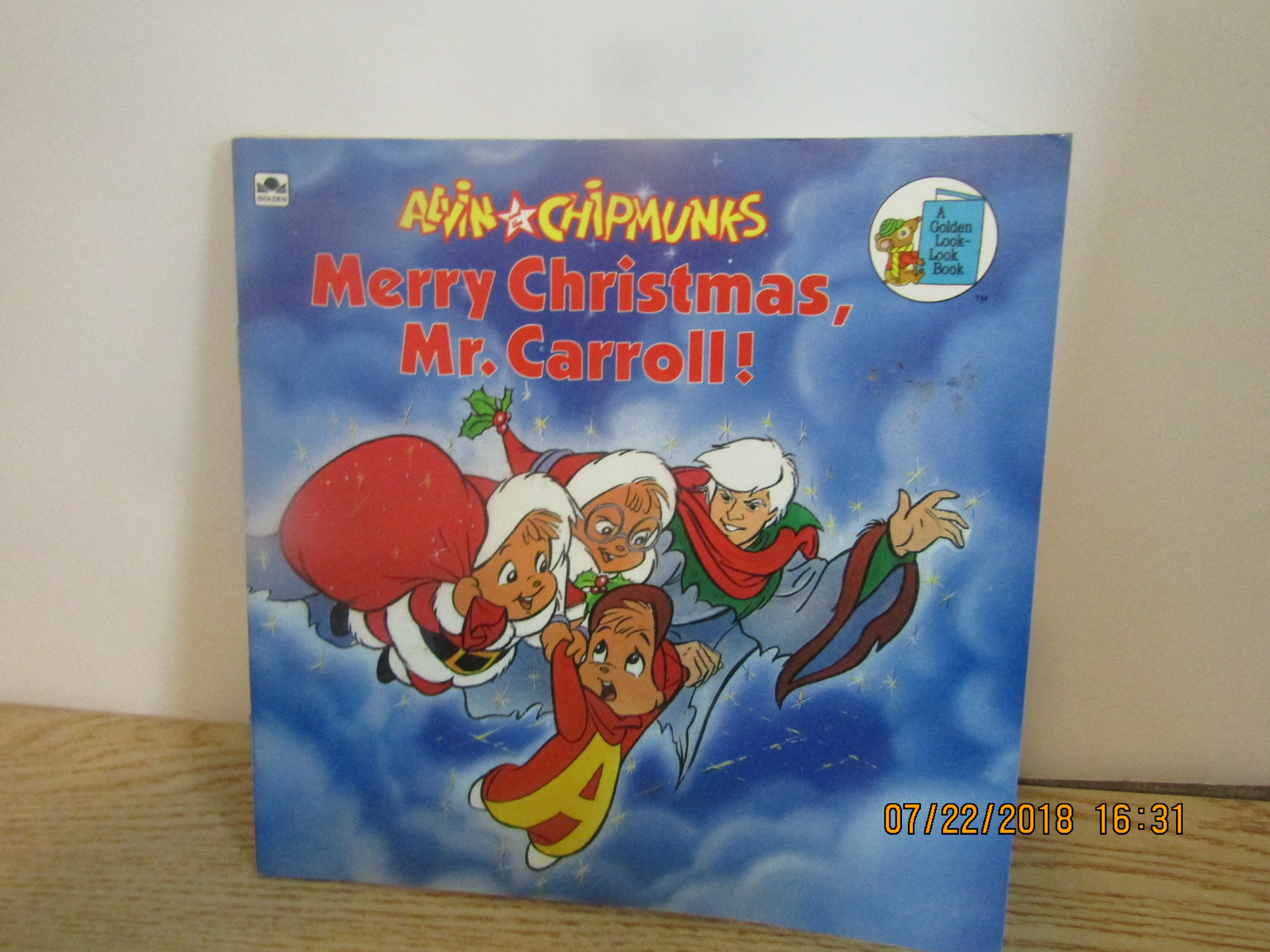 Vintage Golden Book Merry Christmas Mr. Carroll