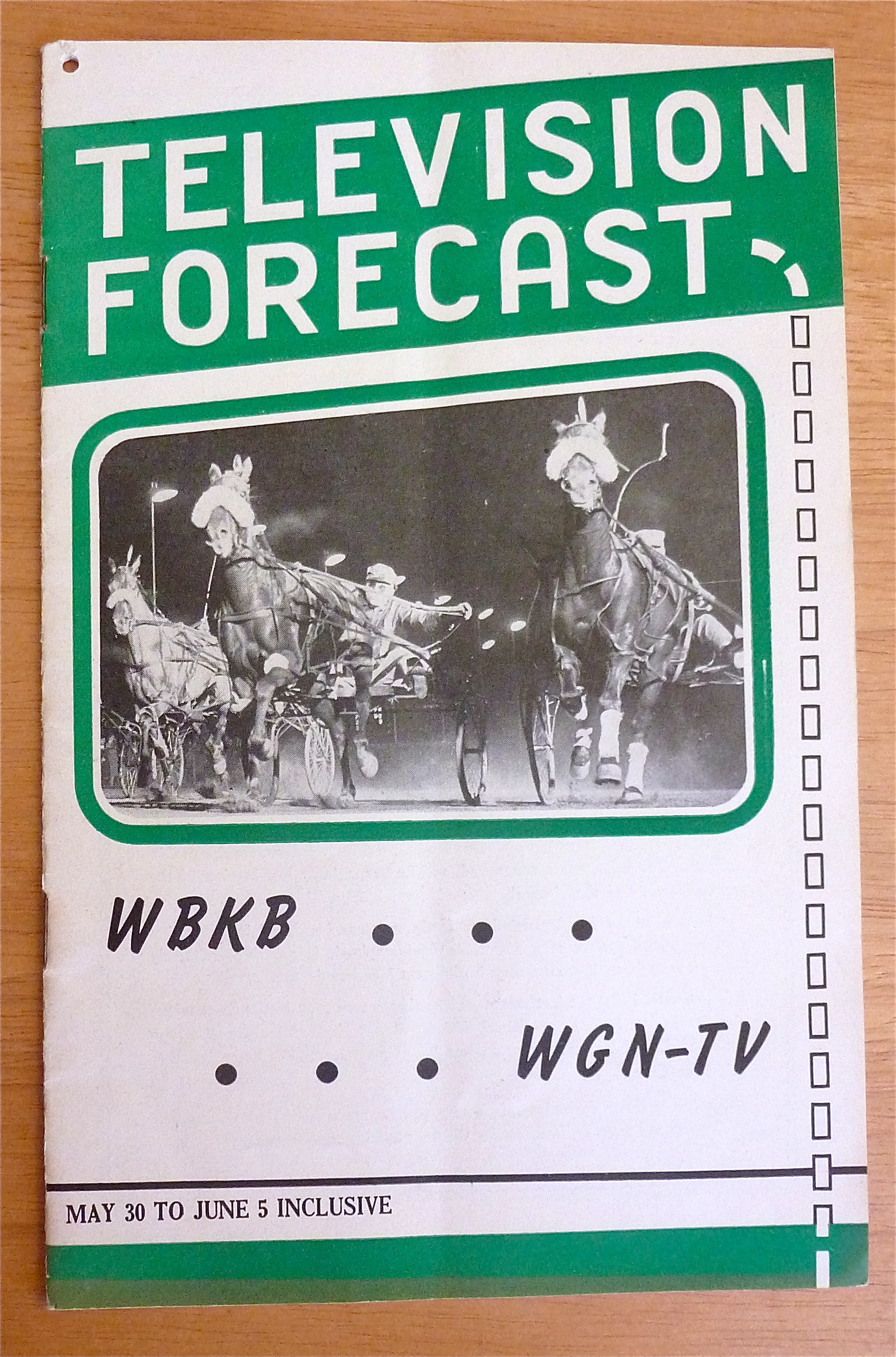 1948 Chicago Television Forecast Issue #4 Sulky Racing