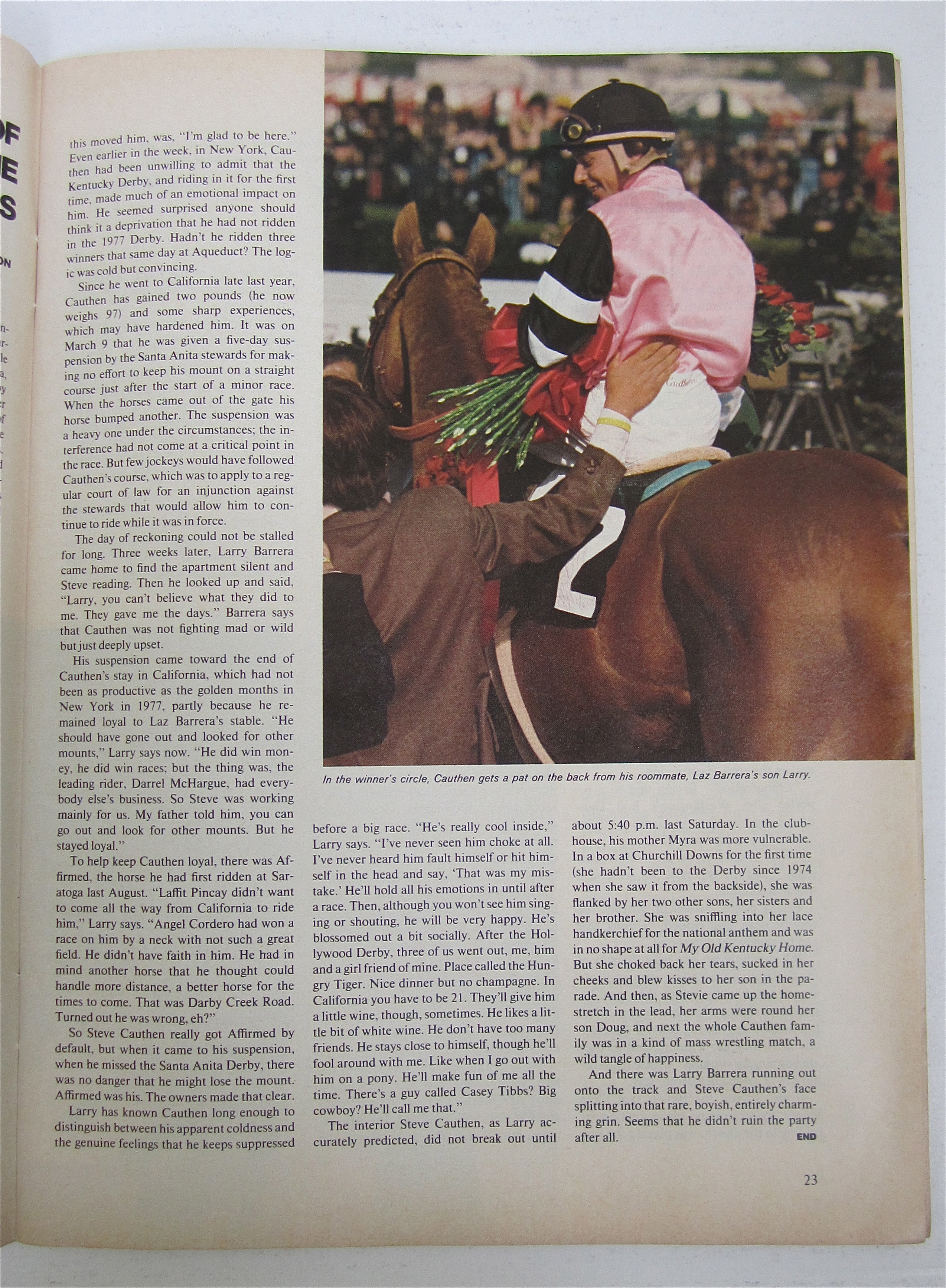 Sports Illustrated May 15, 1978 Cauthen Wins The Derby