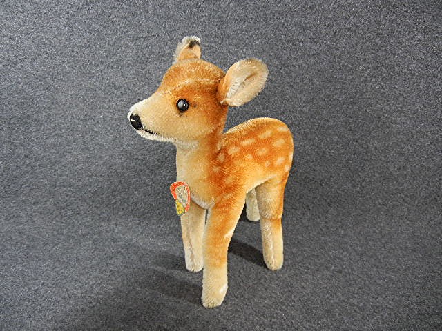 Steiff Mohair Baby Deer Germany with Tag