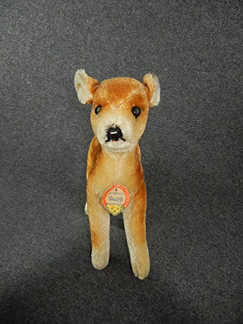 Steiff Mohair Baby Deer Germany with Tag