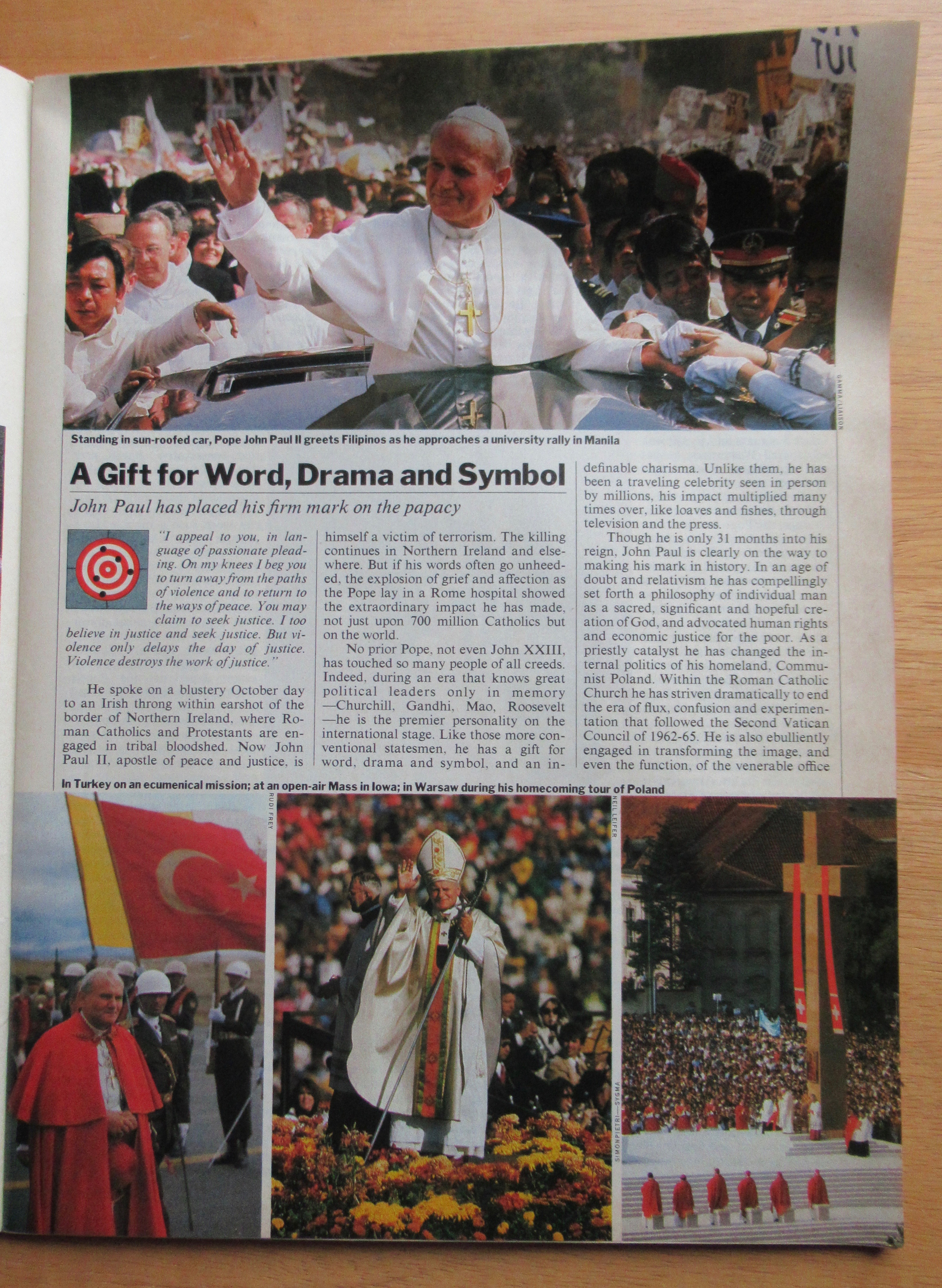 Time Magazine-May  25, 1981-John Paul II (The Pope)