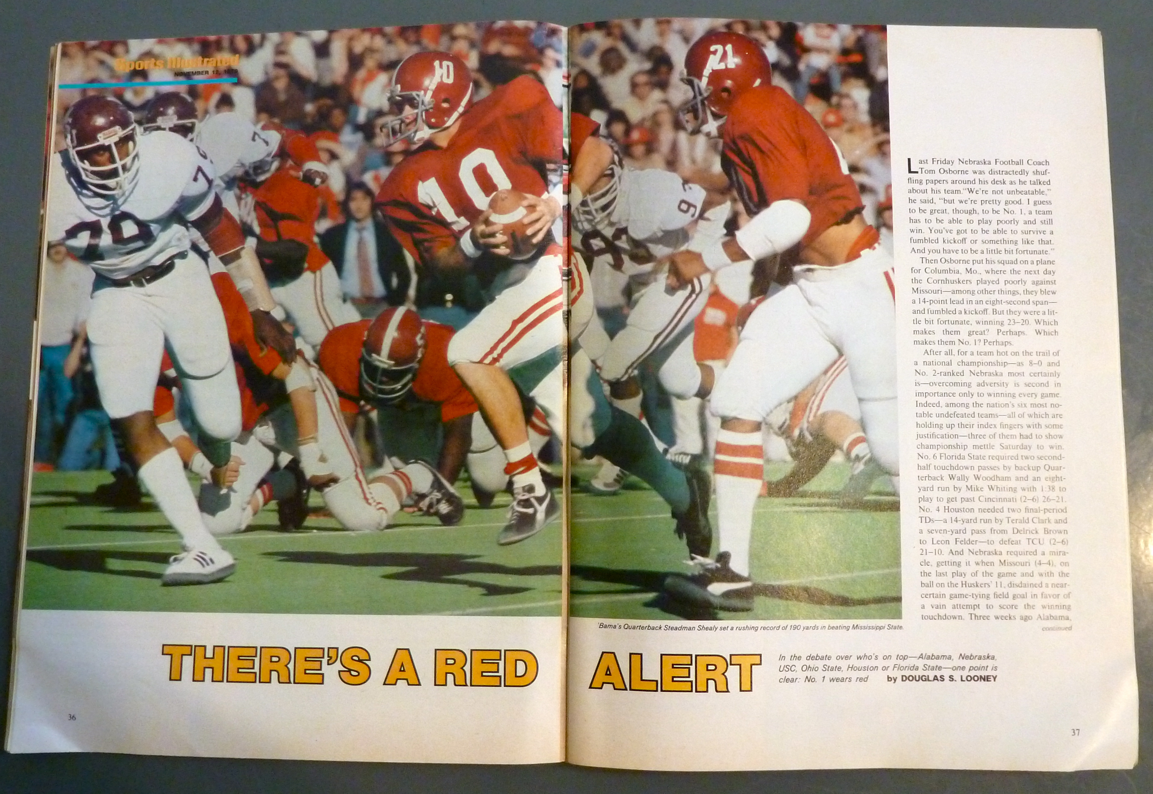 Sport Illustrated November 12, 1979 Who's #1?