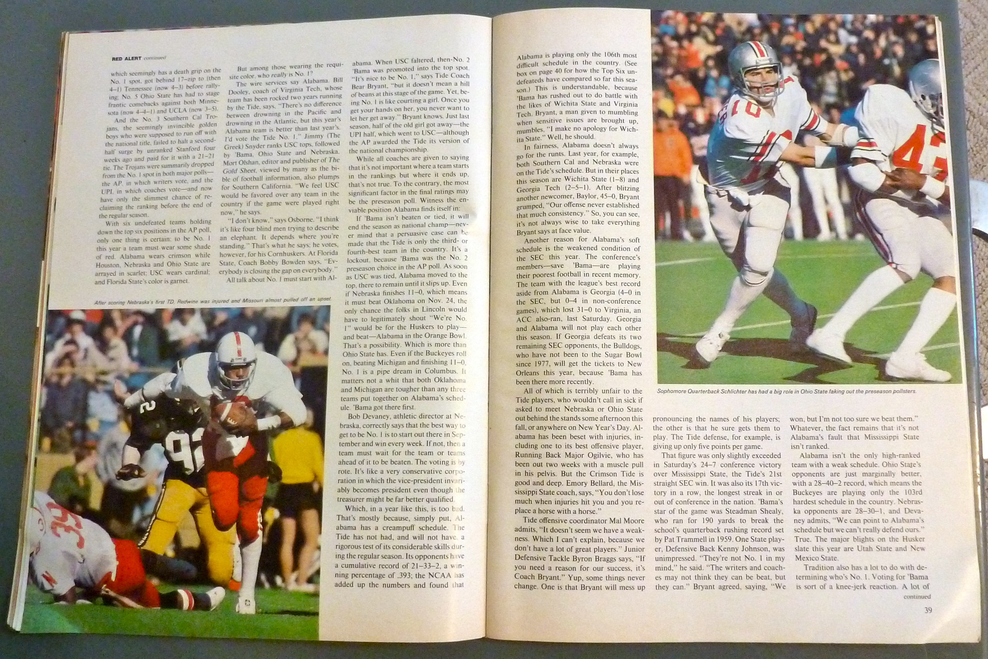 Sport Illustrated November 12, 1979 Who's #1?