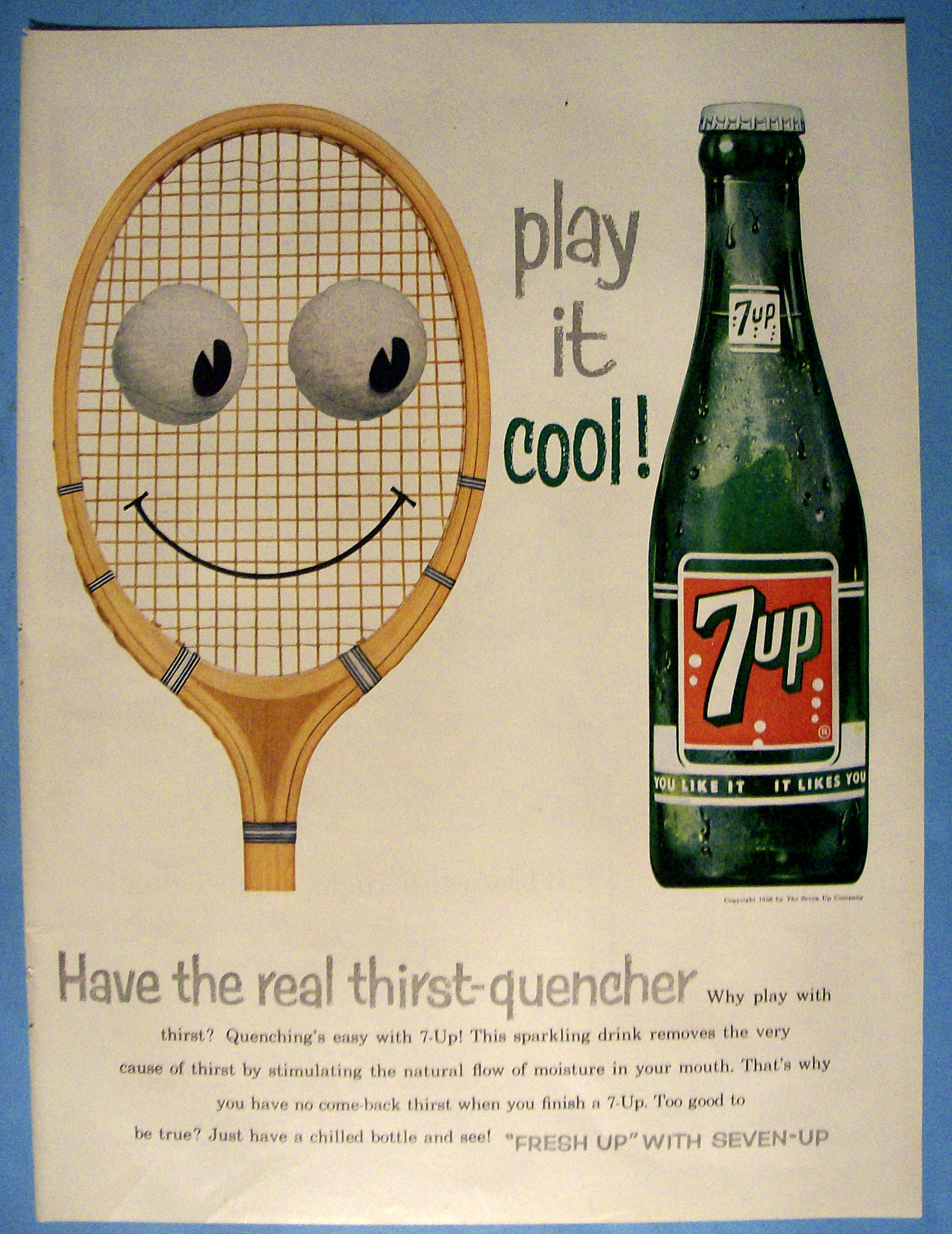 Vintage Ad: 1958 7 Up
