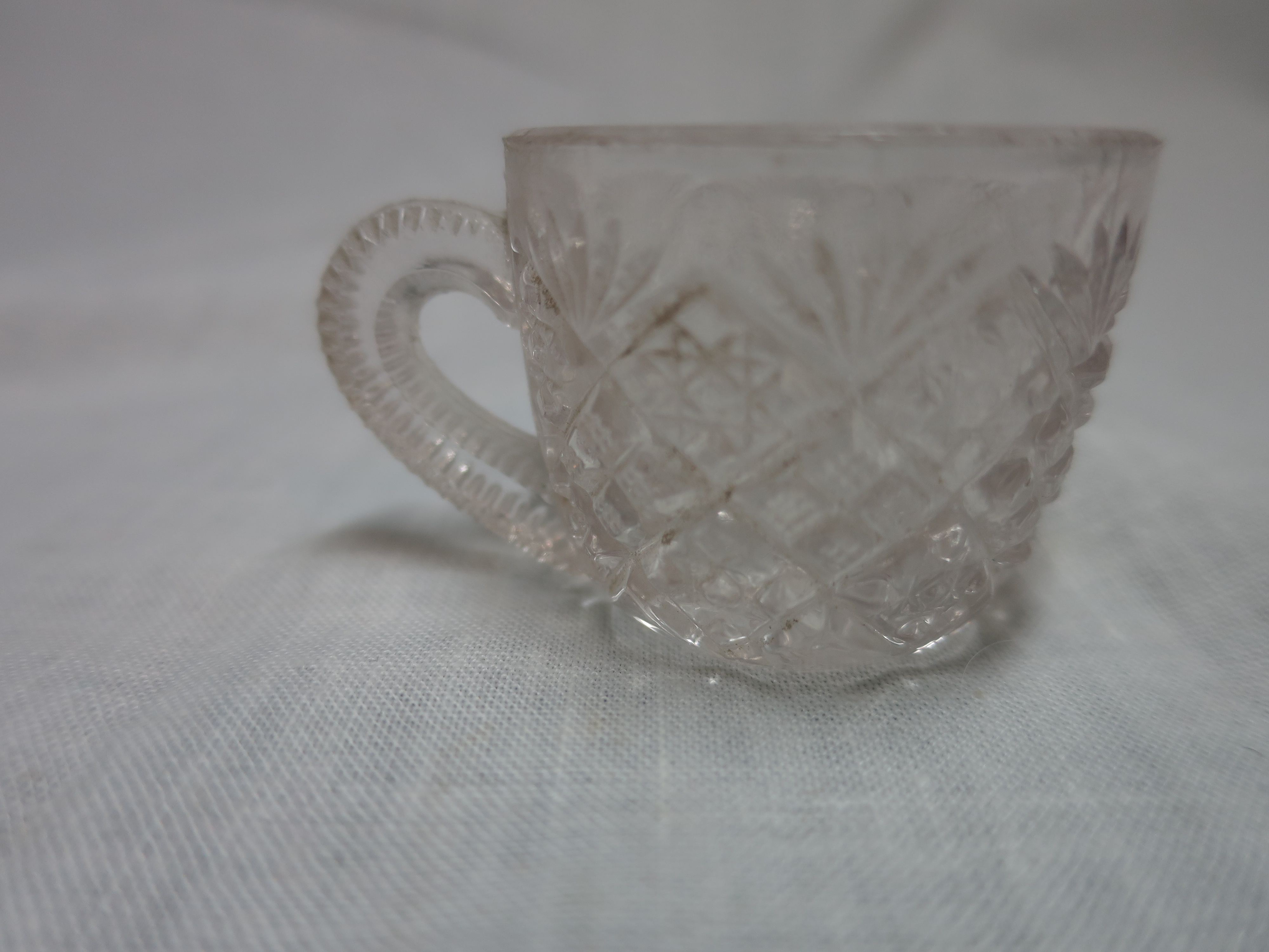 Miniature Pressed Glass Punch Cup Childs Play