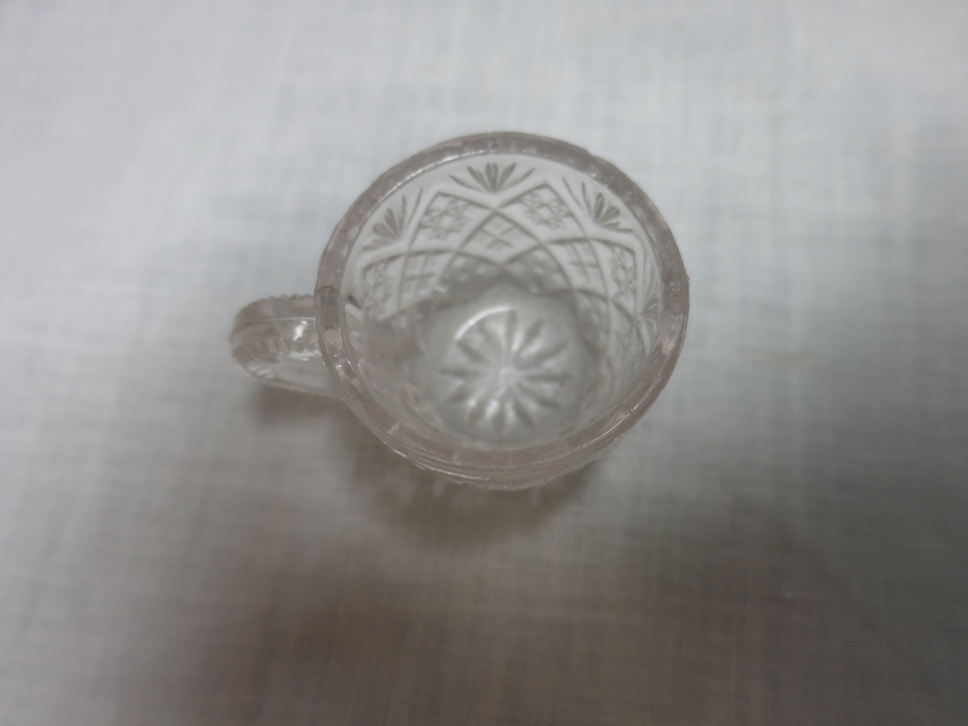 Miniature Pressed Glass Punch Cup Childs Play