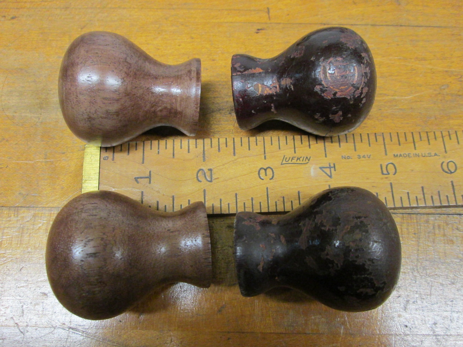 Stanley Router Short Knob Pair No. 71 Walnut Replacement