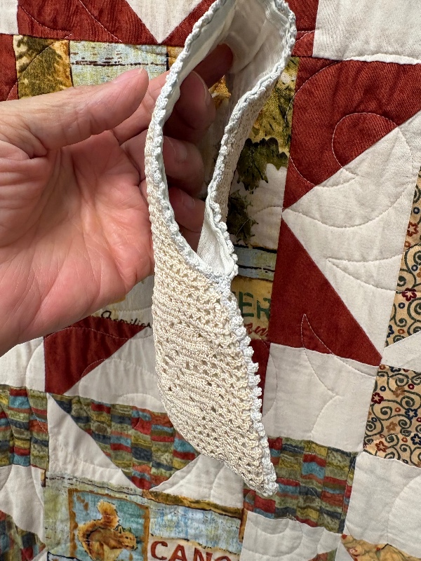 Filet Crochet Wristlet Purse