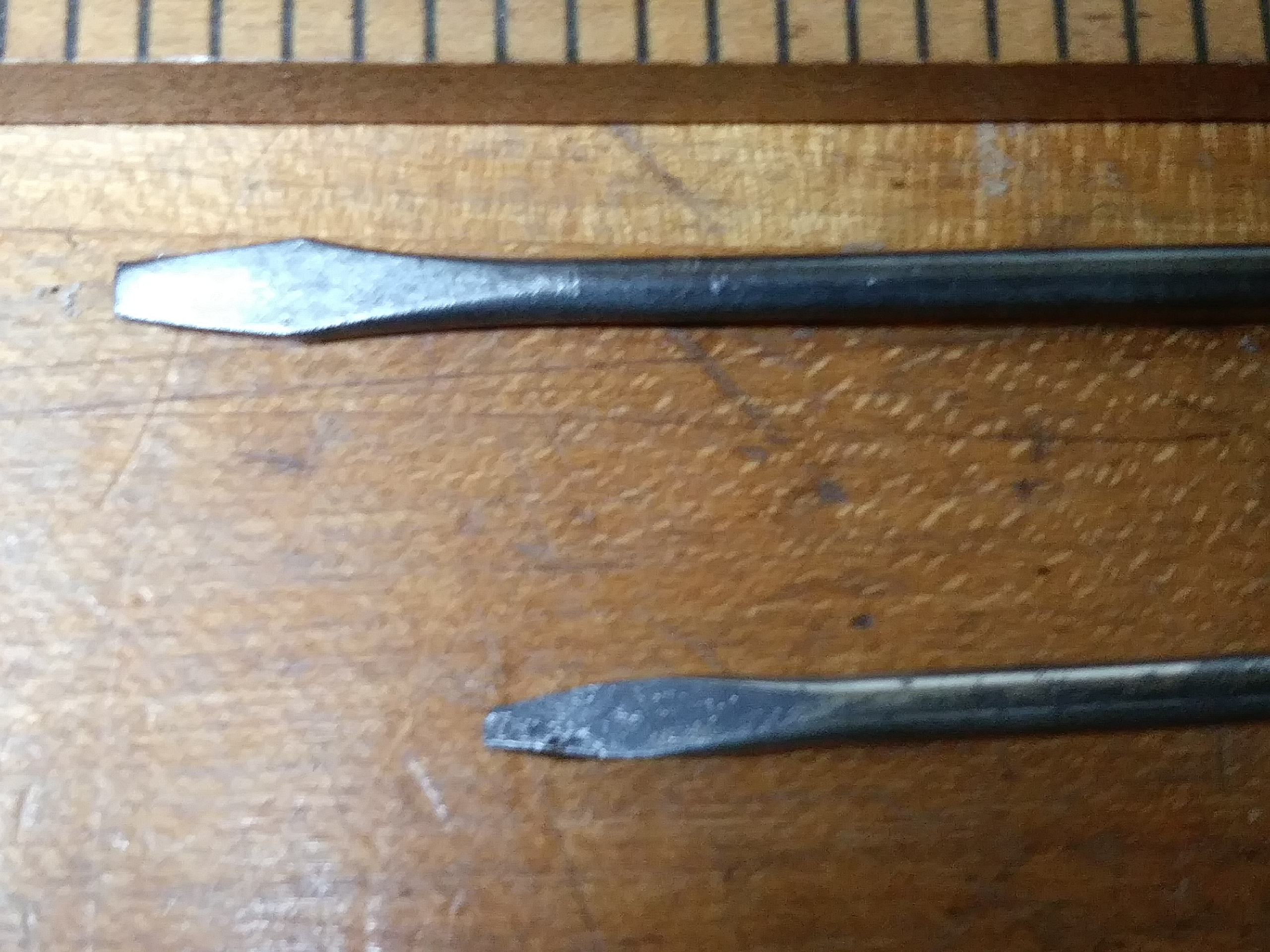 Antique Miniature Wood Handle Screwdriver group of 2