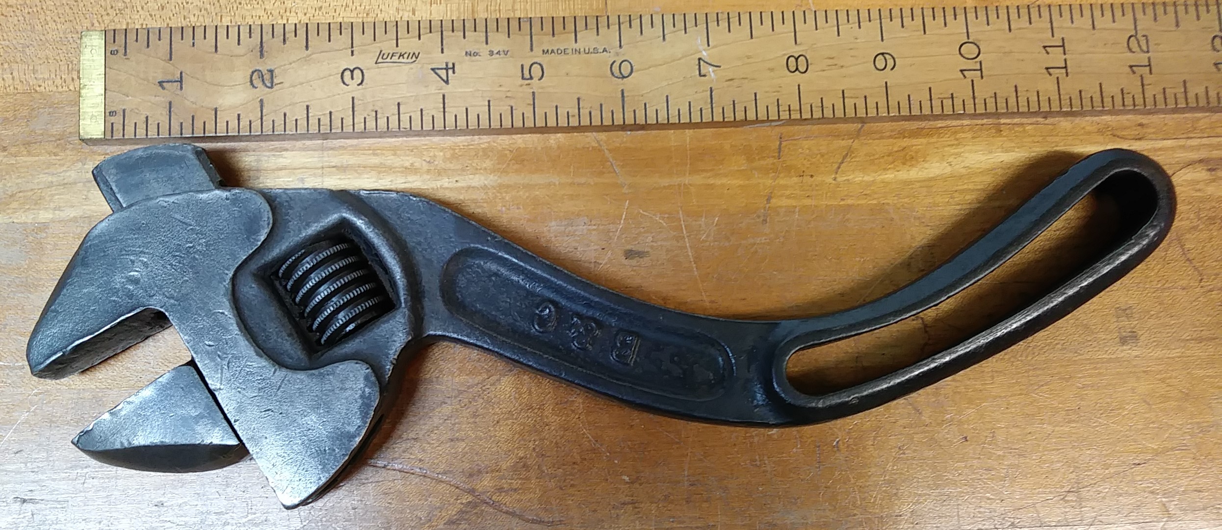 Bemis & Call Adjustable Wrench S-Handle 12 inch