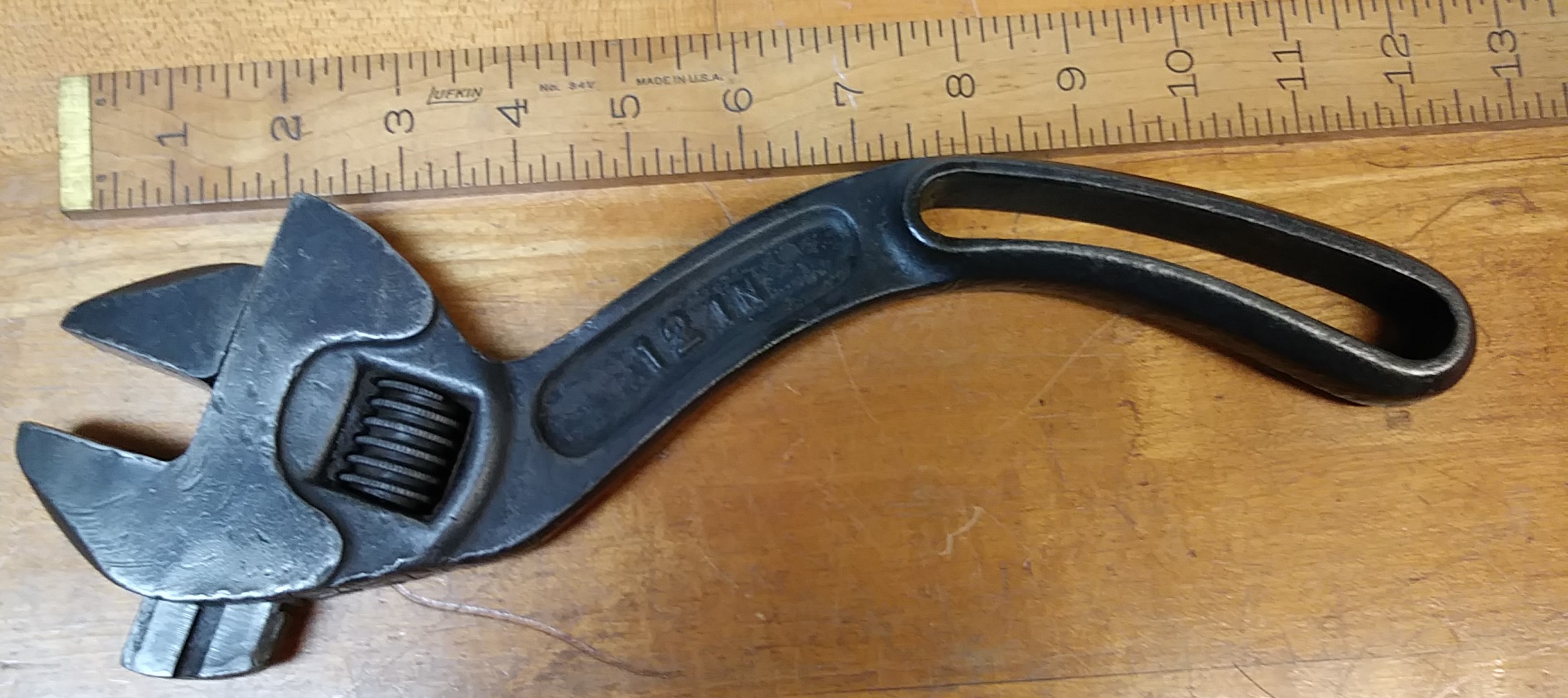 Bemis & Call Adjustable Wrench S-Handle 12 inch