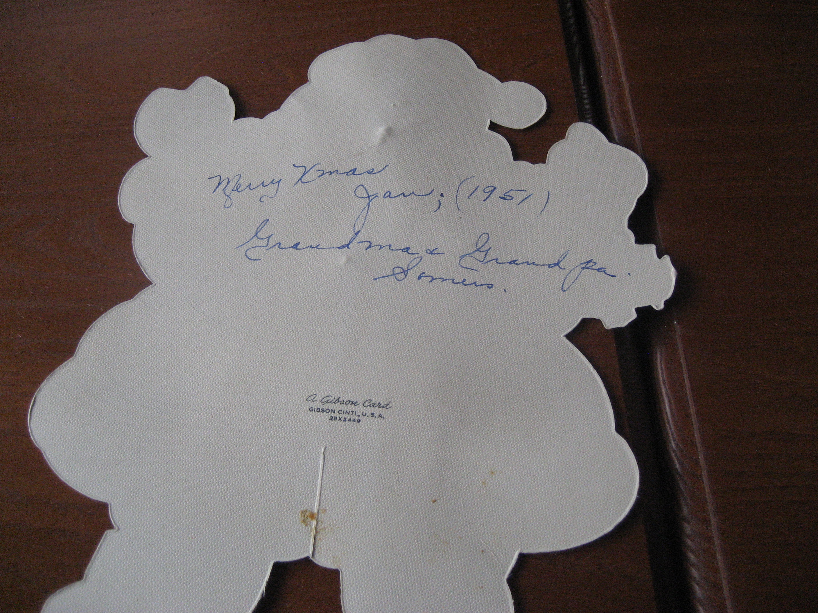 1951 Baby's 1st Christmas Card