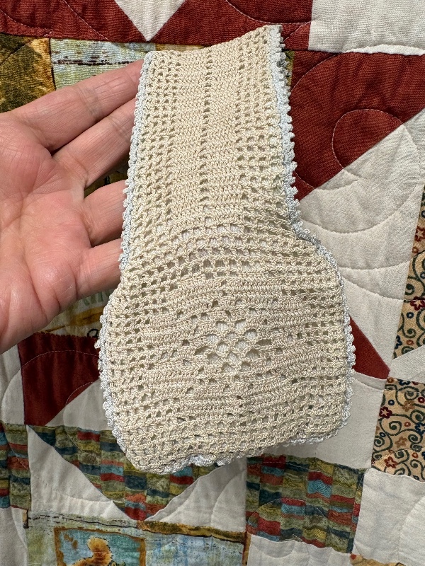 Filet Crochet Wristlet Purse