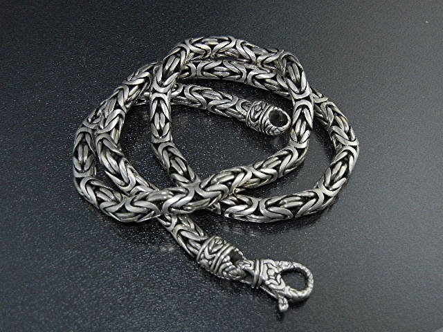 Bali Indonesia Sterling Silver Chain Large Clasp