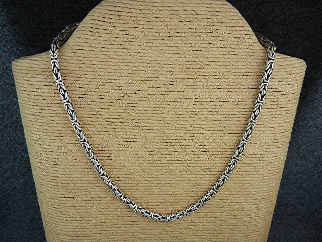 Bali Indonesia Sterling Silver Chain Large Clasp