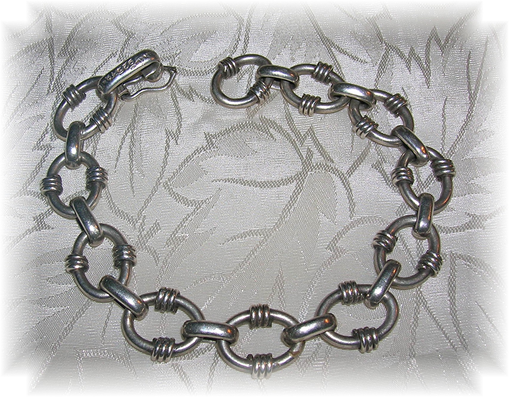 Bracelet Large LinksTaxco Mexico Sterling Silver