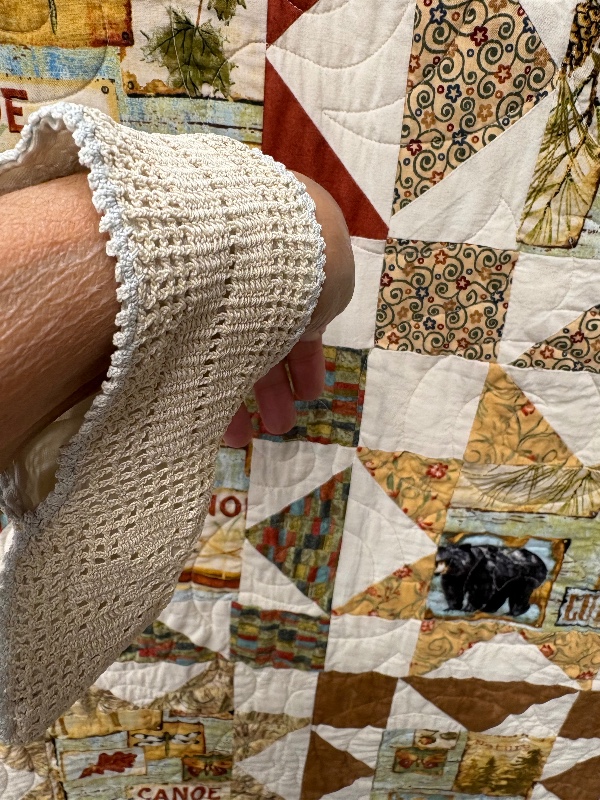 Filet Crochet Wristlet Purse