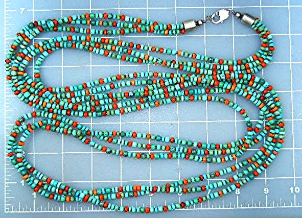 Navajo Kingman Turquoise Spiny Oyster Sterling Silver