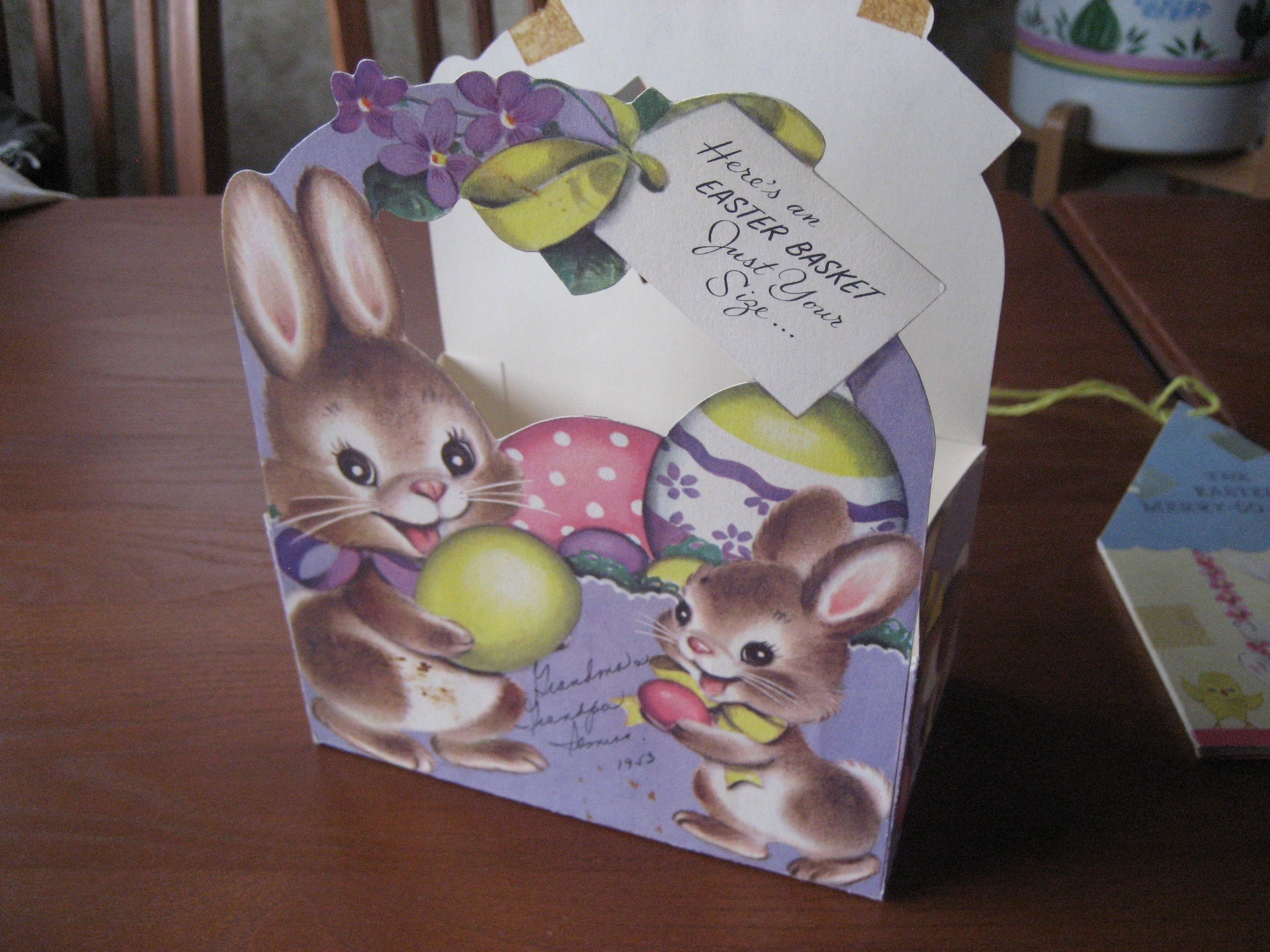 Easter Merry-Go-Round and Easter Basket Card