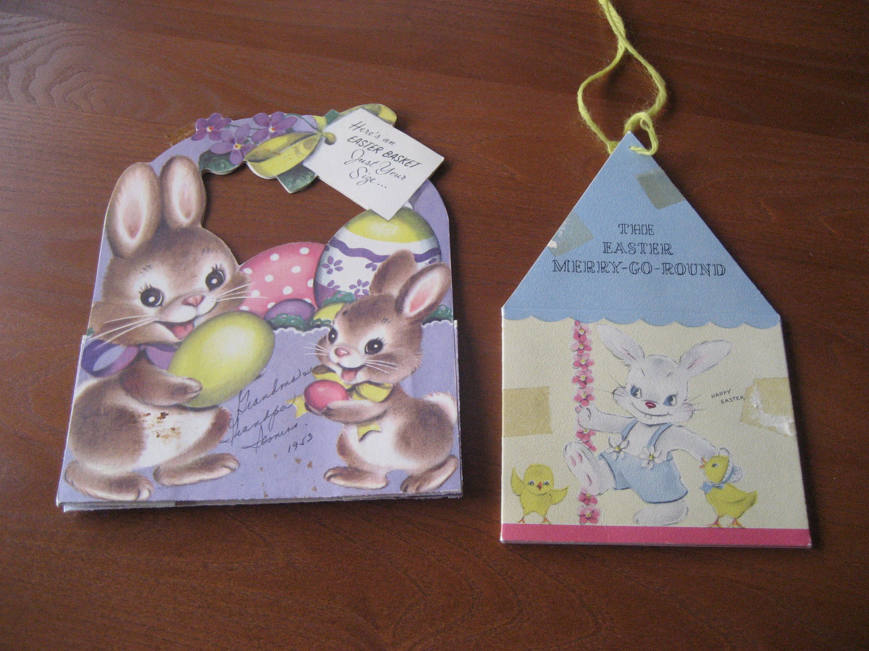 Easter Merry-Go-Round and Easter Basket Card