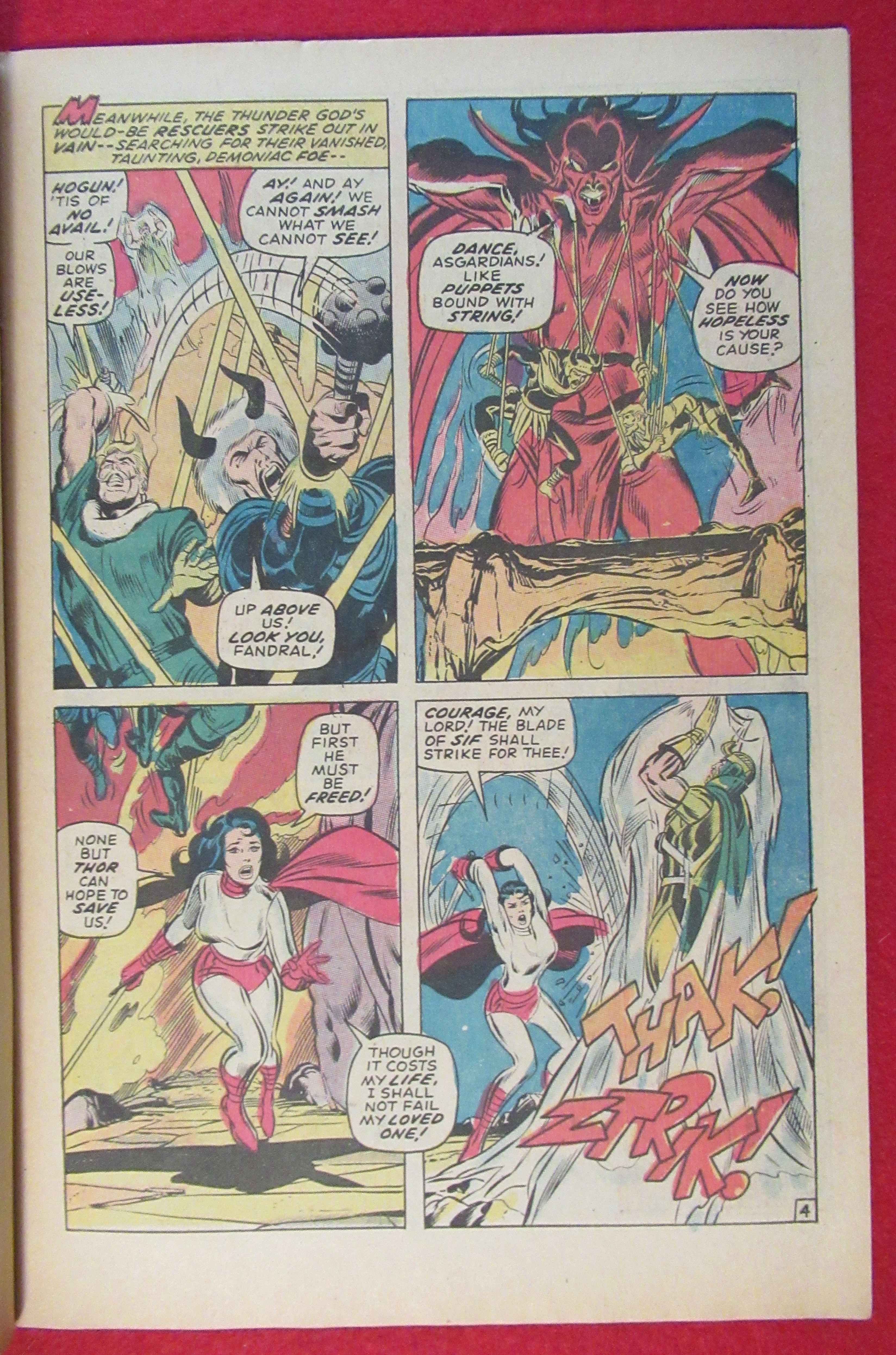 Mighty Thor Comic October 1970 One God Must Fall