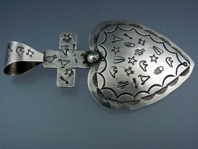 Navajo Sterling Silver Rocki Gorman Gary G Pendant