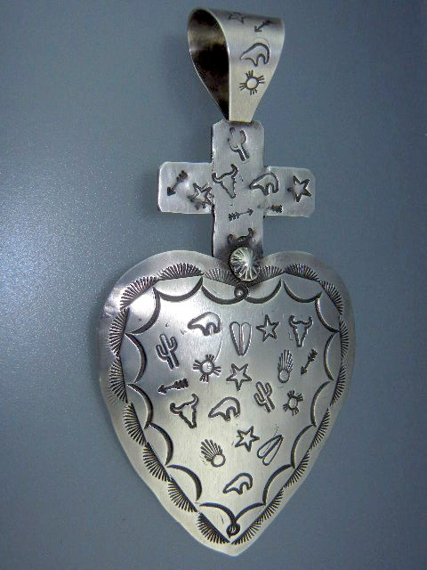 Navajo Sterling Silver Rocki Gorman Gary G Pendant