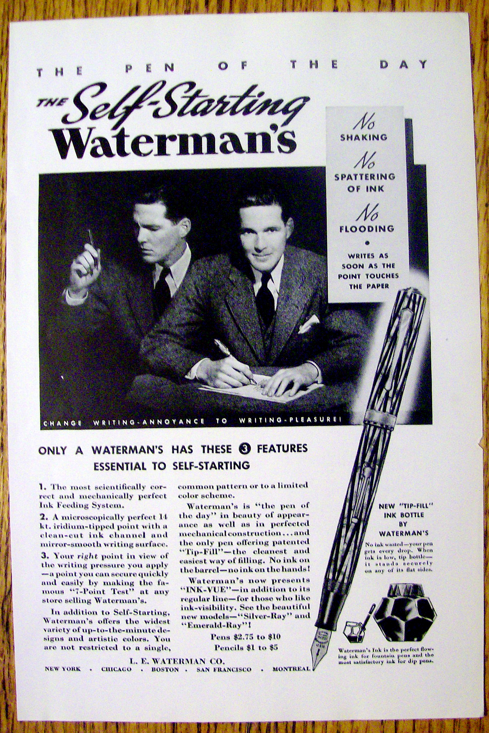 1935 Self Starting Waterman's Pen