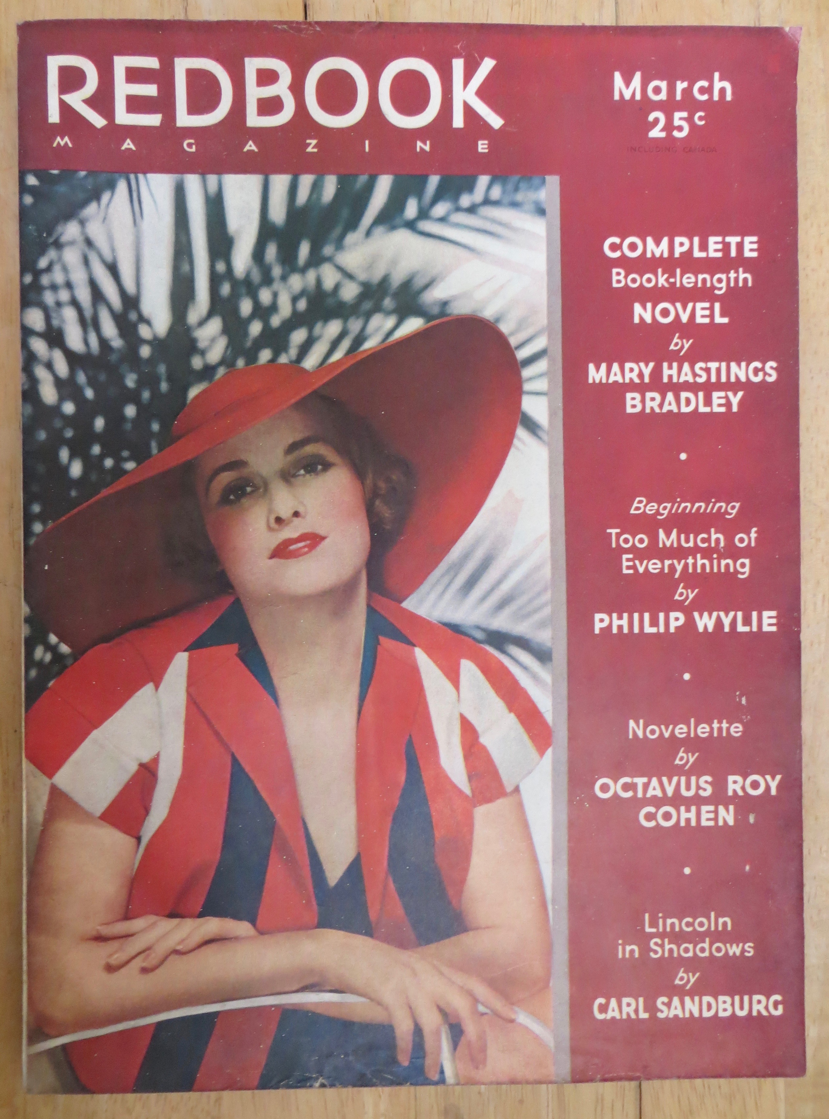Redbook Magazine March 1936 Carl Sandburg