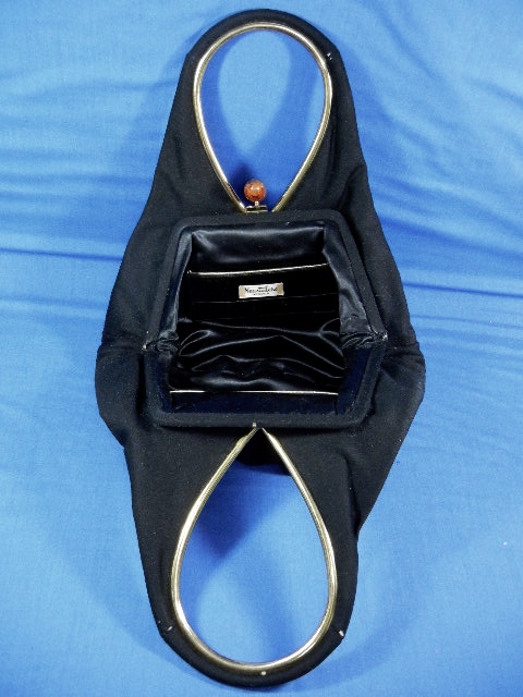 Lucite Top Black Suedette Bag Neustetters Denver