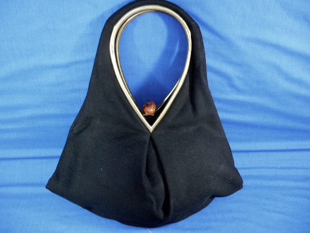 Lucite Top Black Suedette Bag Neustetters Denver