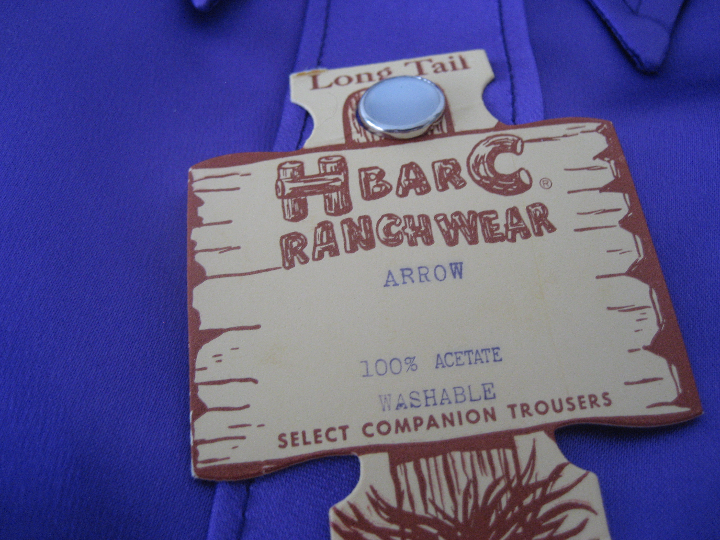Purple H Bar C Men's Western Shirt