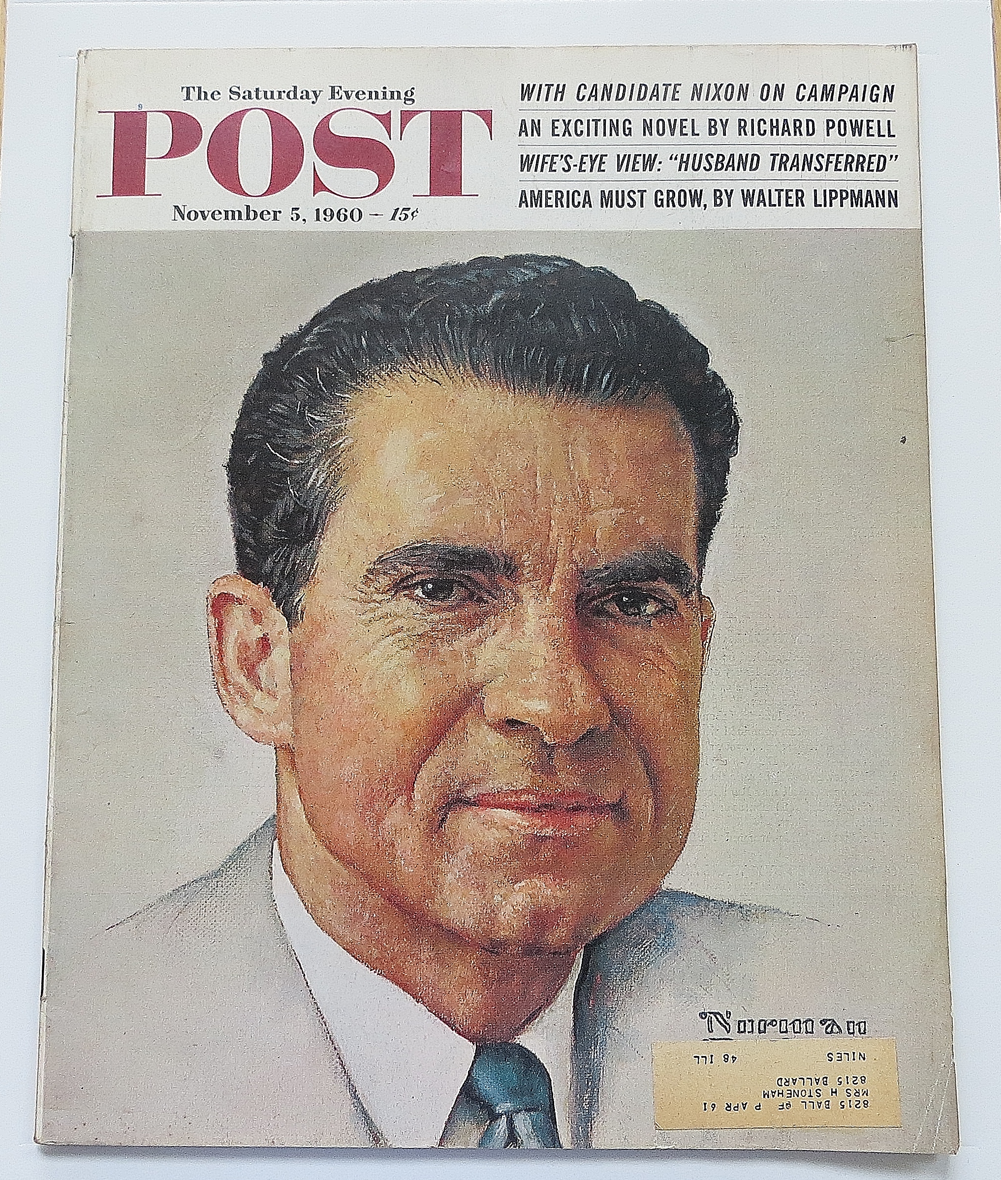 Saturday Evening Post November 5, 1960 Nixon