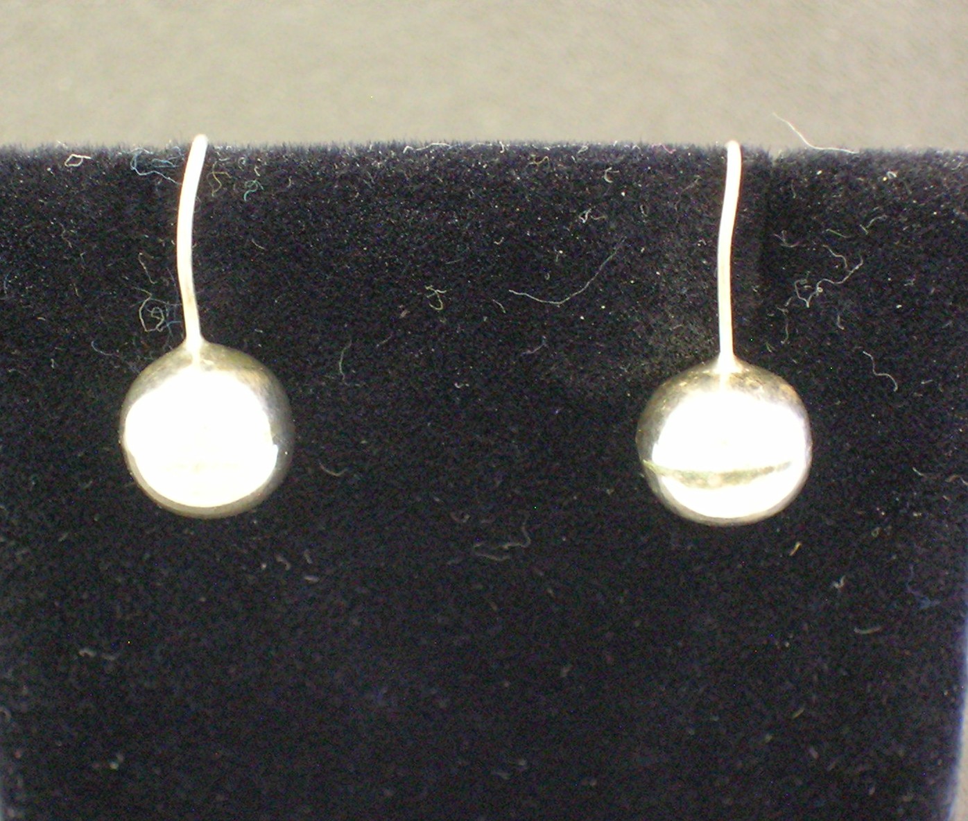 Sterling Silver Ball Loop Earrings