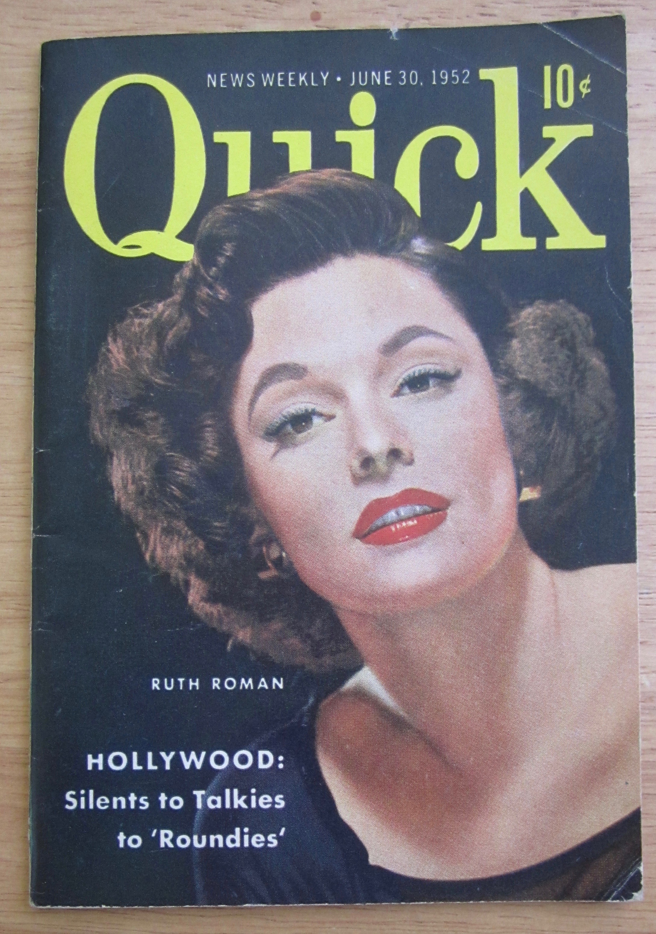 Quick Magazine June 30, 1952 Ruth Roman