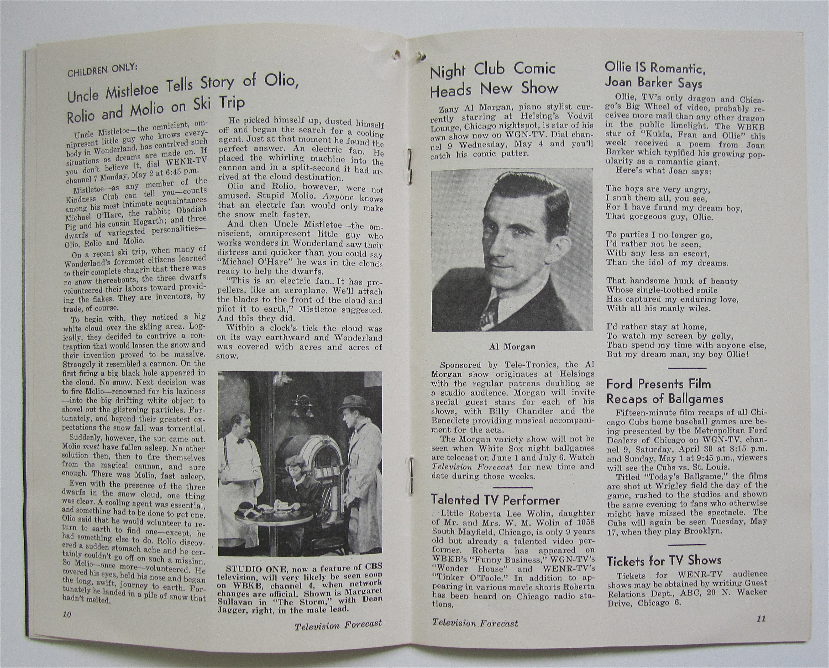 Television Forecast April 30, 1949 Harold Isbell