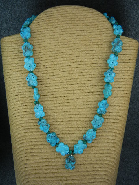 Native American Carved Turquoise Frogs StaceyTurpen