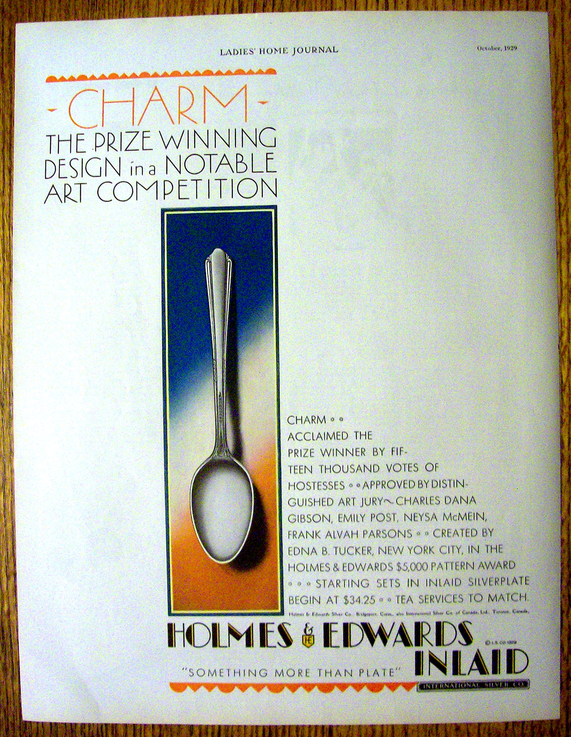 1929 Holmes & Edwards Charm