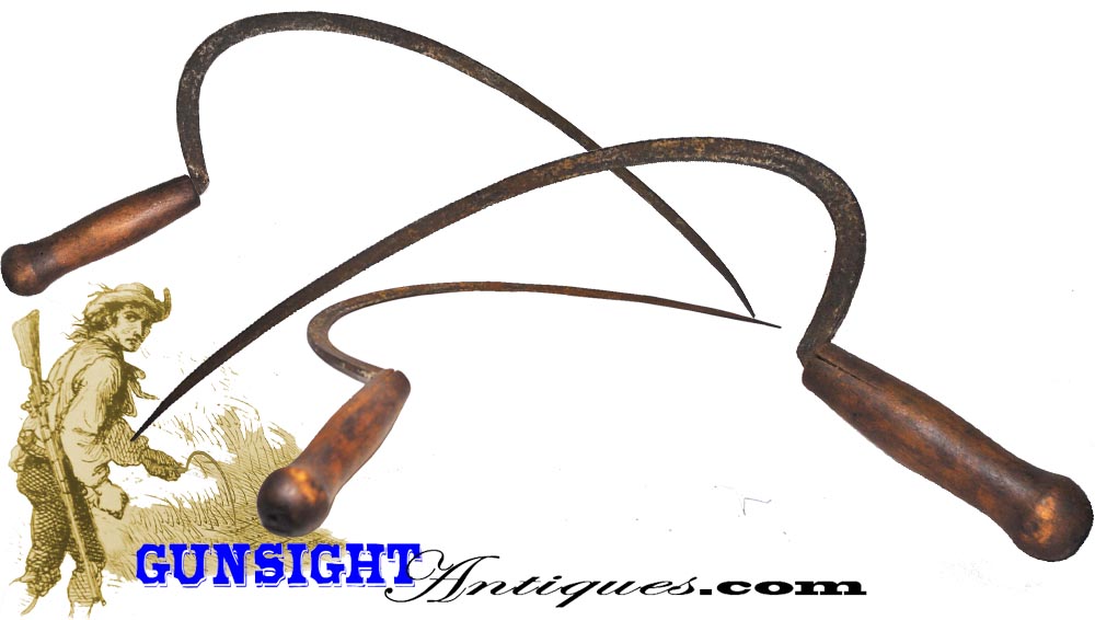 Original!  1700s / very early 1800s – forged HAND SICKLE / REAPING HOOK