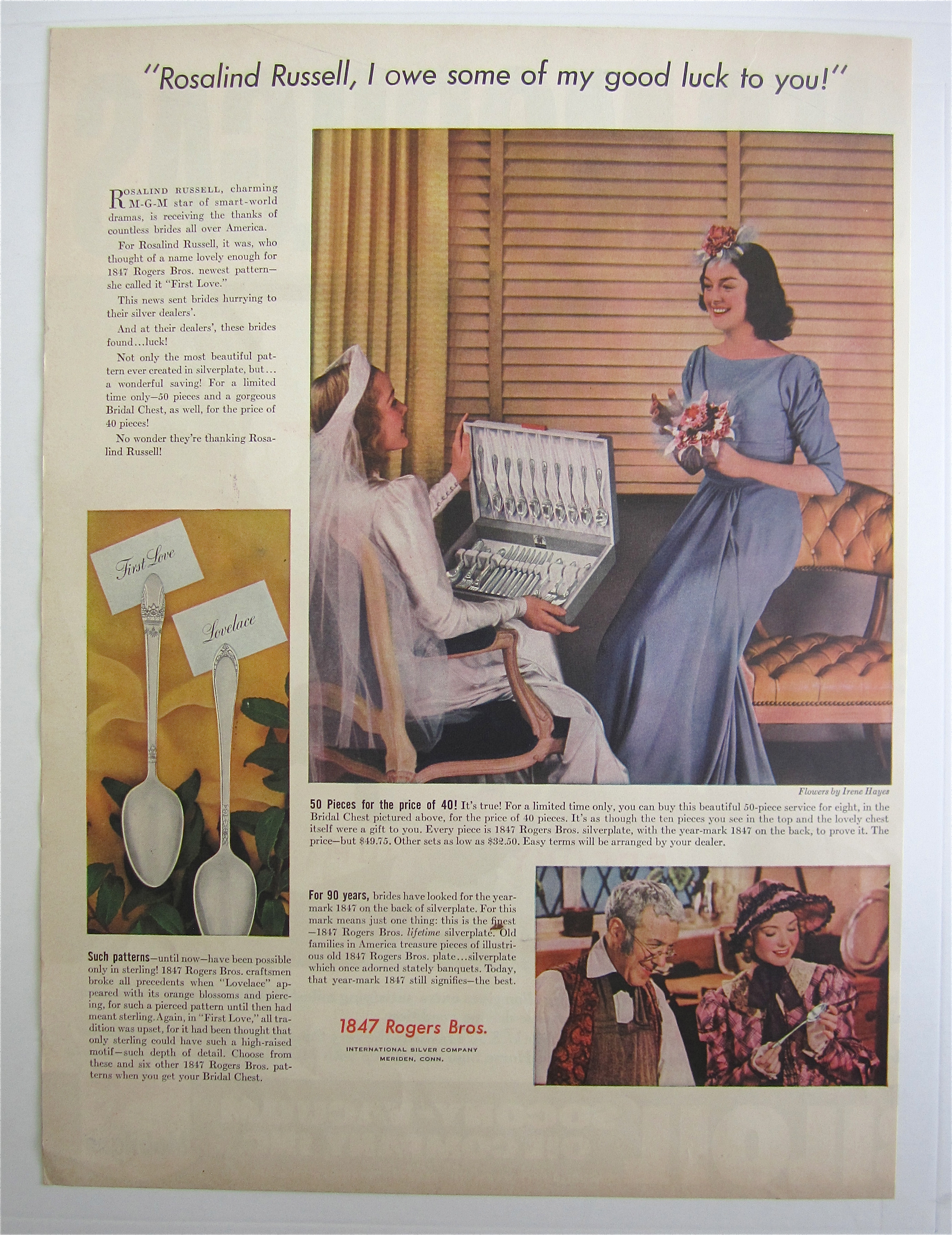 1938 1847 Rogers Bros. with Rosalind Russell