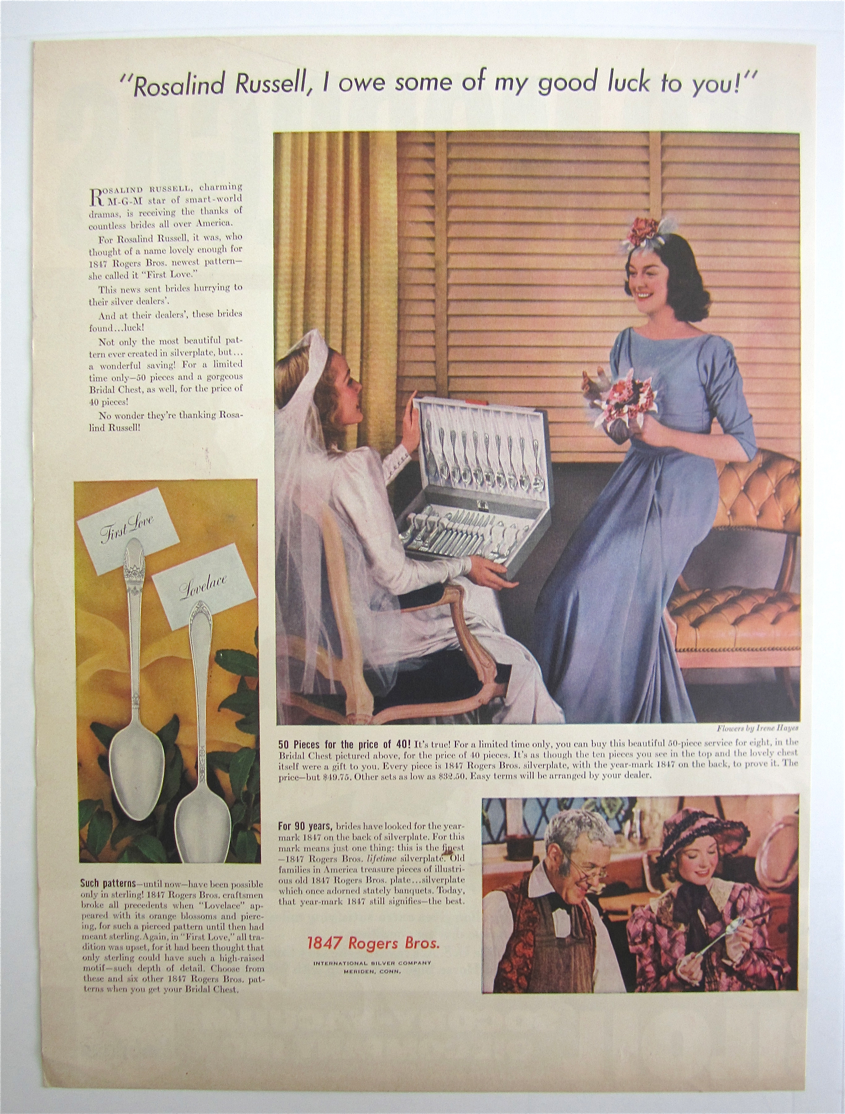 1938 1847 Rogers Bros. with Rosalind Russell